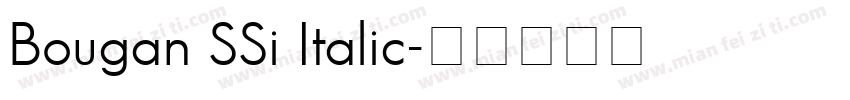 Bougan SSi Italic字体转换